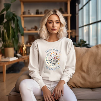 Sweatshirt Wild flowers of the moon 