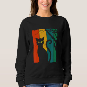 Sweatshirt Wild Halloween Chat Noir Nouveauté Graphisme S Coo