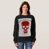 Sweatshirt Wildest Pirate Skull Artwork (Devant entier)