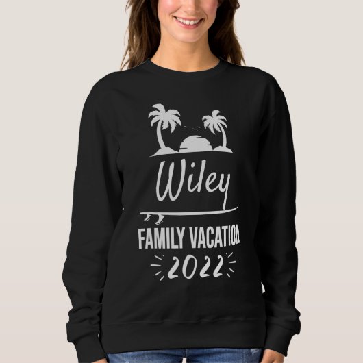 Sweatshirt Wiley Famille Vacances Groupe Tropical Trip Beach (Devant)