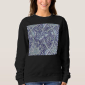 Sweatshirt William Morris Windrush fleurs bleues (Devant)