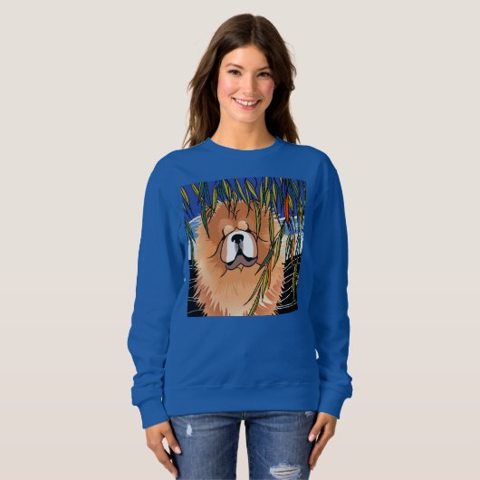 Sweatshirt WILLOW WIND - Chow -vivid print choisir le style (Devant entier)