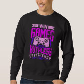 Sweatshirt WIN GAMES WITH RUTHLESS EFFICIENCY Expert Gaming M (Devant)
