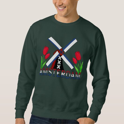 Sweatshirt Windmill et tulipes (Devant)