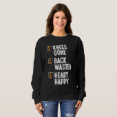Sweatshirt Windsurfing Knee Injury Back Surgery Funny Windsur (Devant entier)