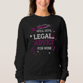 Sweatshirt Wine Lawyer  Lawyer (Devant)