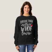 Sweatshirt Wine Yorkshire Terrier Mother (Devant entier)