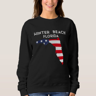 Sweatshirt Winter Beach Florida USA State America Travel Flor