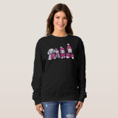 Sweatshirt Winter Maltese In Pink (Devant entier)