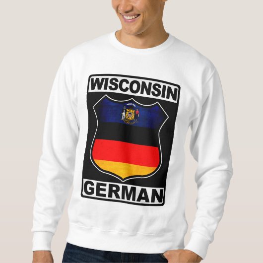 Sweatshirt Wisconsin allemand américain (Devant)