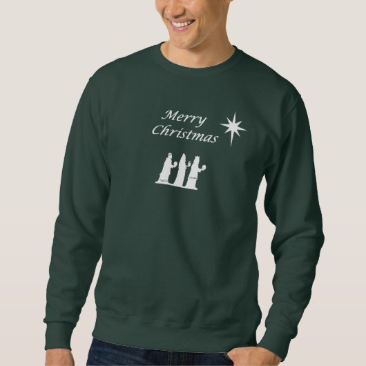 Sweatshirt Wisemen et Noël d'étoile (Devant)