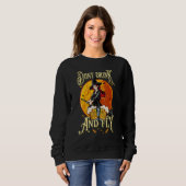 Sweatshirt Witch Halloween Party Motif Don't Drink And Fly 3 (Devant entier)