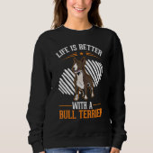 Sweatshirt with a Bull Terrier Bull Terrier (Devant)