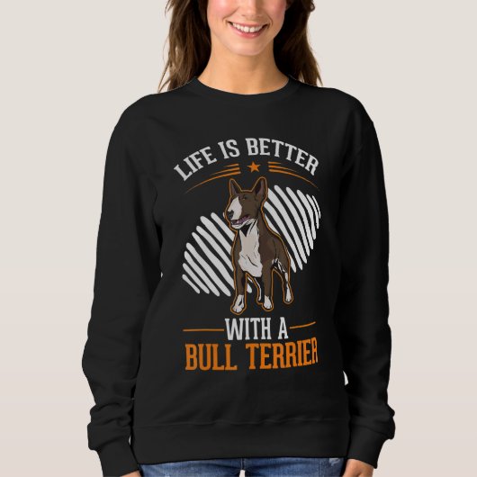 Sweatshirt with a Bull Terrier Bull Terrier (Devant)