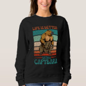 Sweatshirt With A Capybara  Capybara (Devant)