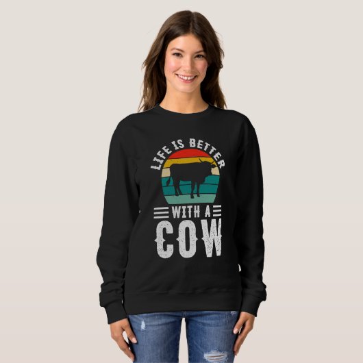 Sweatshirt With A Cow (Devant entier)