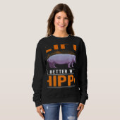 Sweatshirt with a Hippo (Devant entier)