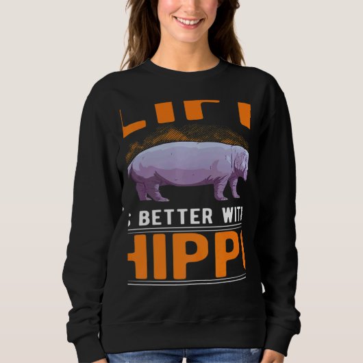 Sweatshirt with a Hippo (Devant)