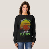 Sweatshirt with a Platypus 1 (Devant entier)