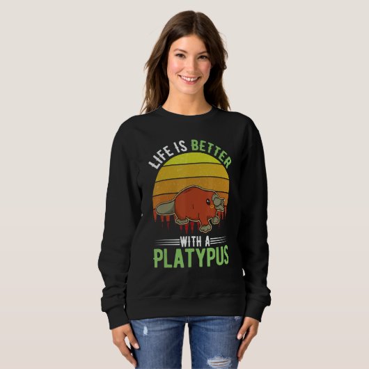 Sweatshirt with a Platypus 1 (Devant entier)