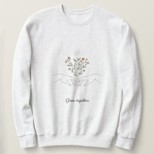 sweatshirt with growth mindset (Design devant)