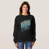 Sweatshirt with Shuffleboard vintage Shuffleboarding (Devant entier)