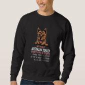 Sweatshirt without Australian Terrier dog everything is stupi (Devant)