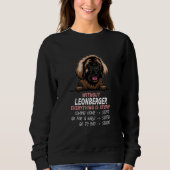 Sweatshirt without Leonberger dog everything is stupid_1 (Devant)