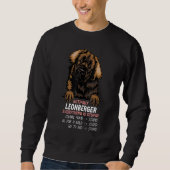 Sweatshirt without Leonberger dog everything is stupid_3 (Devant)