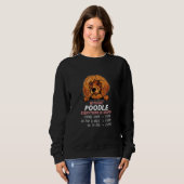 Sweatshirt without Poodle dog everything is stupid_2 (Devant entier)