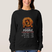 Sweatshirt without Poodle dog everything is stupid_2 (Devant)