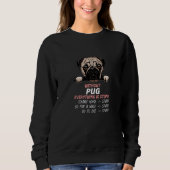 Sweatshirt without Pug dog everything is stupid Premium (Devant)