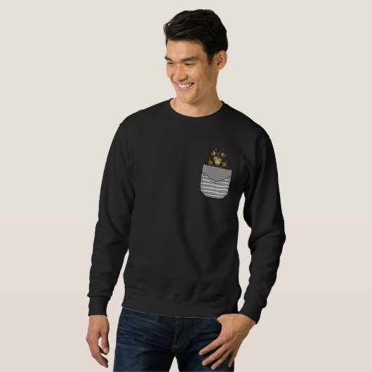 Sweatshirt Wizard Cat In Pocket (Devant entier)
