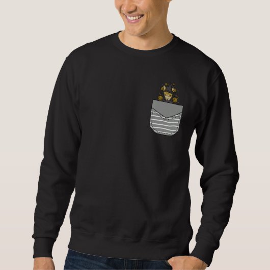 Sweatshirt Wizard Cat In Pocket (Devant)