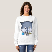 Sweatshirt Wolf aux fléchettes avec Dart (Devant entier)