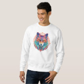 Sweatshirt Wolf coloré (Devant entier)