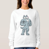 Sweatshirt Wolf comme Bodybuilder extrême (Devant)