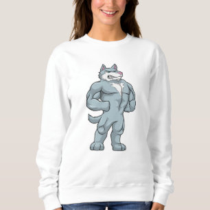 Sweatshirt Wolf comme Bodybuilder extrême
