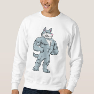 Sweatshirt Wolf comme Bodybuilder extrême