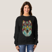 Sweatshirt Wolf  For Men Wolf  Wolf  Women Wolf Moon (Devant entier)