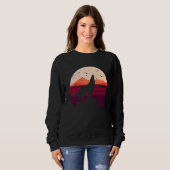 Sweatshirt Wolf Retro Style Vintage (Devant entier)