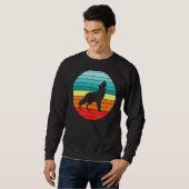 Sweatshirt Wolf Retro Sunset Wolfs (Devant entier)