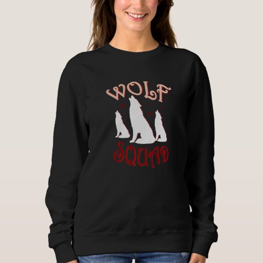 Sweatshirt Wolf Squad Forêt Animal Nature Wolf (Devant)