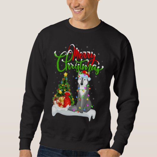 Sweatshirt Wolf Xmas Decorations Santa Wolf Christmas (Devant)