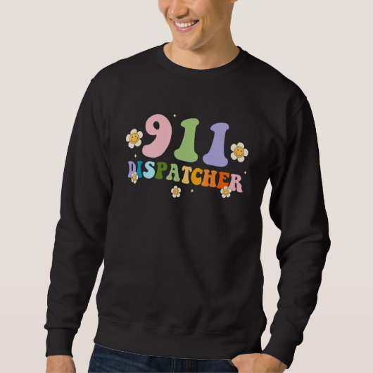Sweatshirt Woman 911 Dispatcher Emergency Dispatcher Retro Gr (Devant)