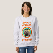 Sweatshirt Wombat Hip-hop Drôle dans la Maison (Devant entier)