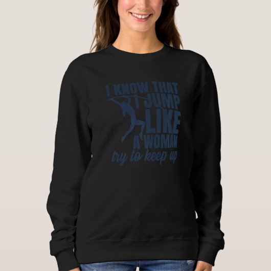 Sweatshirt Women Pole Vaulting (Devant)