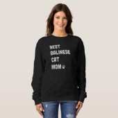 Sweatshirt Womens Best Balinese Cat Mom  Cat (Devant entier)