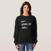 Sweatshirt Womens Best Bengal Cat Mom   Cat   (Devant entier)