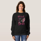 Sweatshirt Womens Blessed To Be Called Gran Cute Girls Women  (Devant entier)